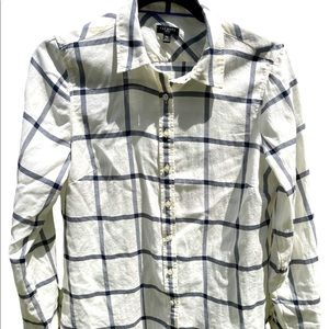 Talbots Long Sleeve Button Down Top, Size Petite Medium